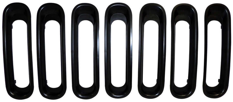 Crown Automotive JK7511B Grille Insert, 7 Piece, Black