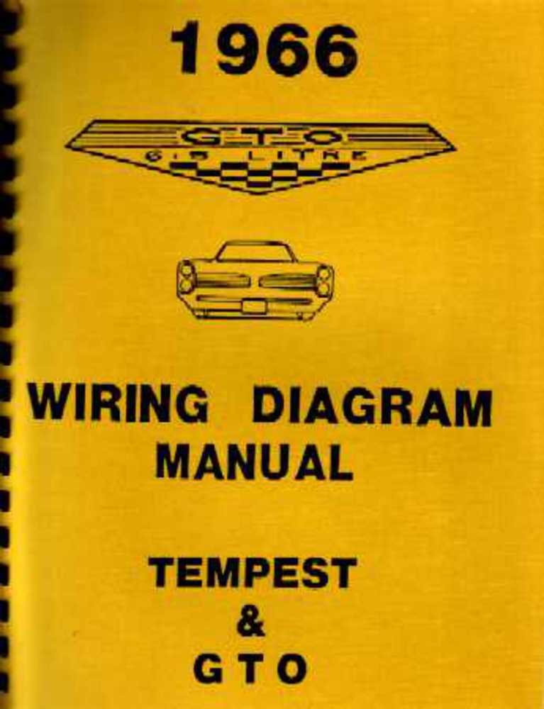 bishko automotive literature 1966 Pontiac GTO Tempest Electrical Wiring Diagrams Schematics Manual Book OEM