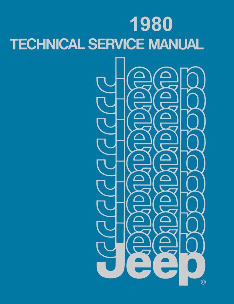 bishko automotive literature 1980 Jeep CJ Wrangler Scrambler Shop Service Repair Manual Engine Drivetrain
