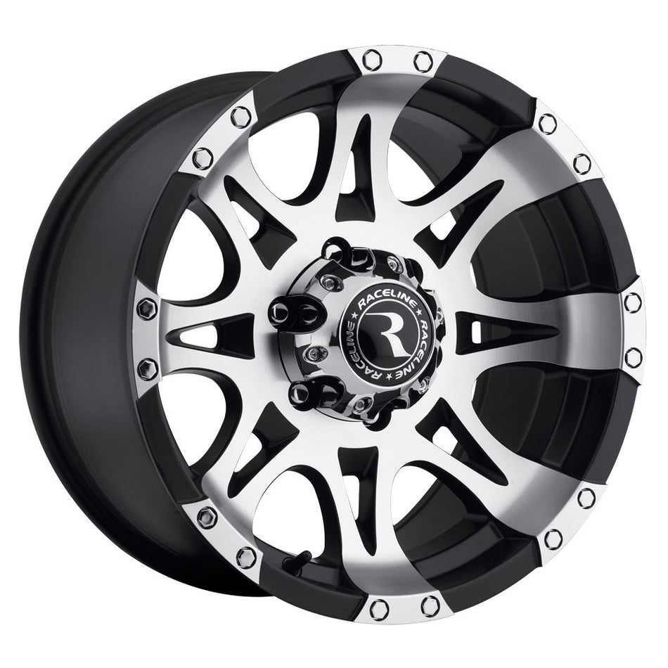 Raceline 982 Raptor Black Machine 18x9 6x135 25 P/N: 982-89065+25