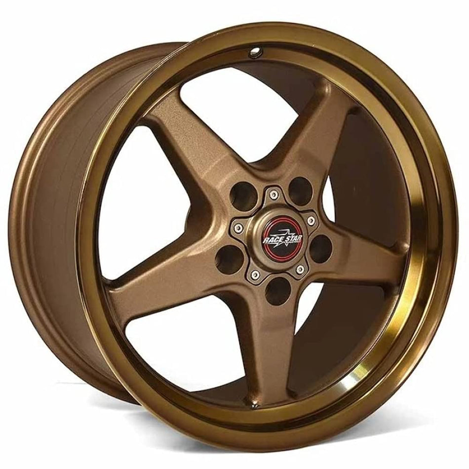 Race Star - 92 Drag Star Bracket Racer 17x4.5 5x4.75BC 1.75BS Bronze Wheel (92-745242BZ)
