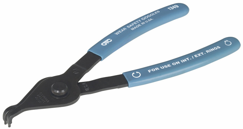 OTC 1349 Convertible Snap Ring/Retaining Ring Pliers - .070 Dia., 90 degree Tip - Internal/External