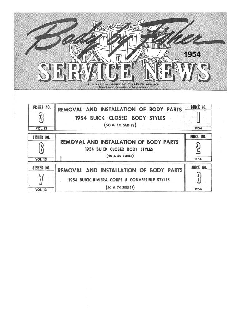 bishko automotive literature 1954 Buick 40 50 60 70 Body Shop Service Repair Manual Book Engine Electrical