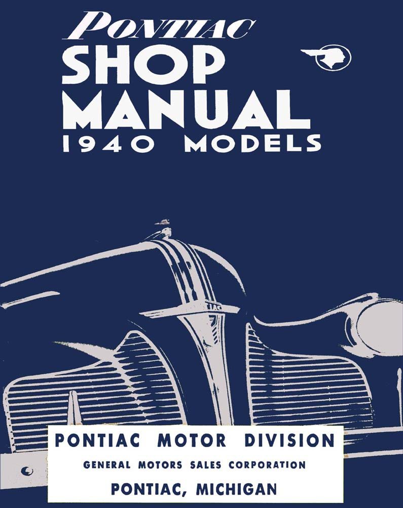 bishko automotive literature 1940 Pontiac Shop Service Repair Manual Book Engine Drivetrain Electrical OEM