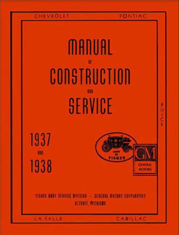 bishko automotive literature 1937 1938 Buick Cadilalc Chevrolet Service Shop Repair Manual Engine Drivetrain
