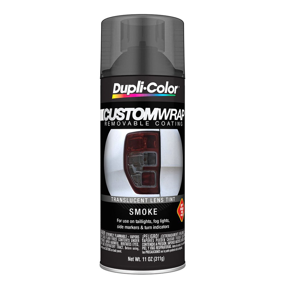 Dupli-Color ECWRC8157 Custom Wrap Lens Tint Removable Automotive Paint - Smoke Spray Paint - 11 oz. Aerosol Can