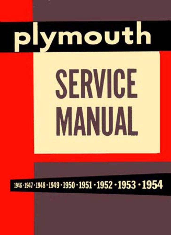 bishko automotive literature 1946 1951 1952 1953 1954 Plymouth Service Repair Manual Book Engine Electrical
