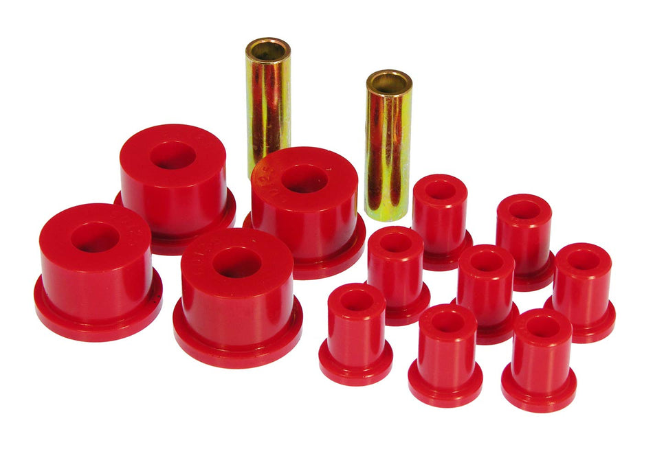 Prothane 4-1001 Red Rear Spring Eye and Shackle Bushing Kit