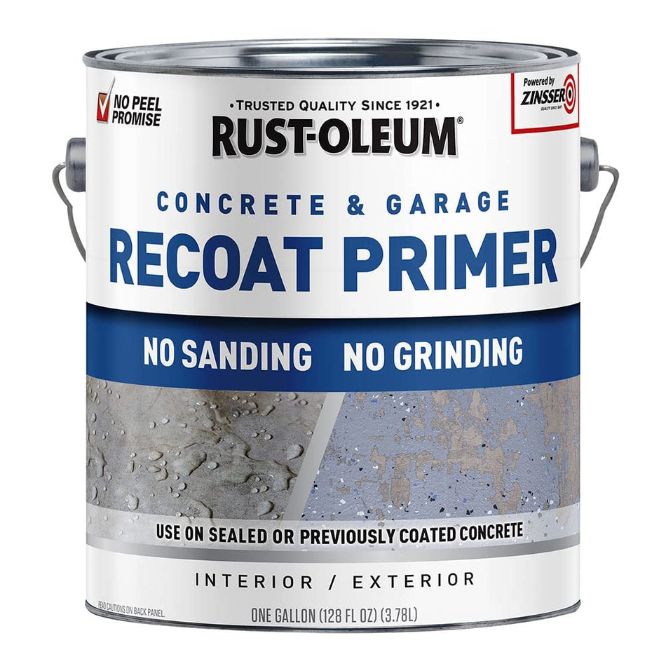 Rock Solid Rust-OLEUM 338806 Gallon Concentrate Floor Primer, Gray, 1 Gallon (Pack of 1)