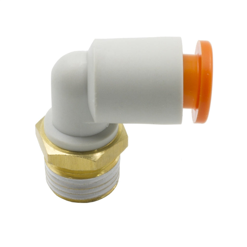 AutoMeter ALMRA 1/4 Od Quick Disconnect to 1/8 Npt Thread Right Angle