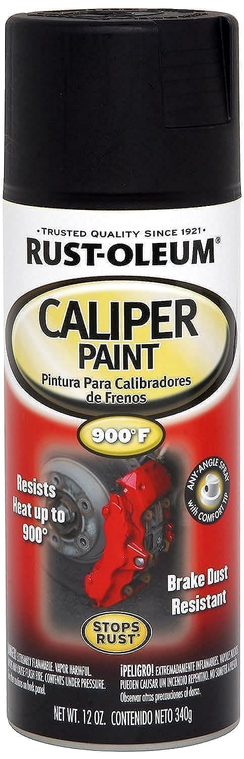 Rust-Oleum 251592 Automotive Caliper Spray Paint, 12 Ounce (Pack of 1), Black, 11 Fl Oz
