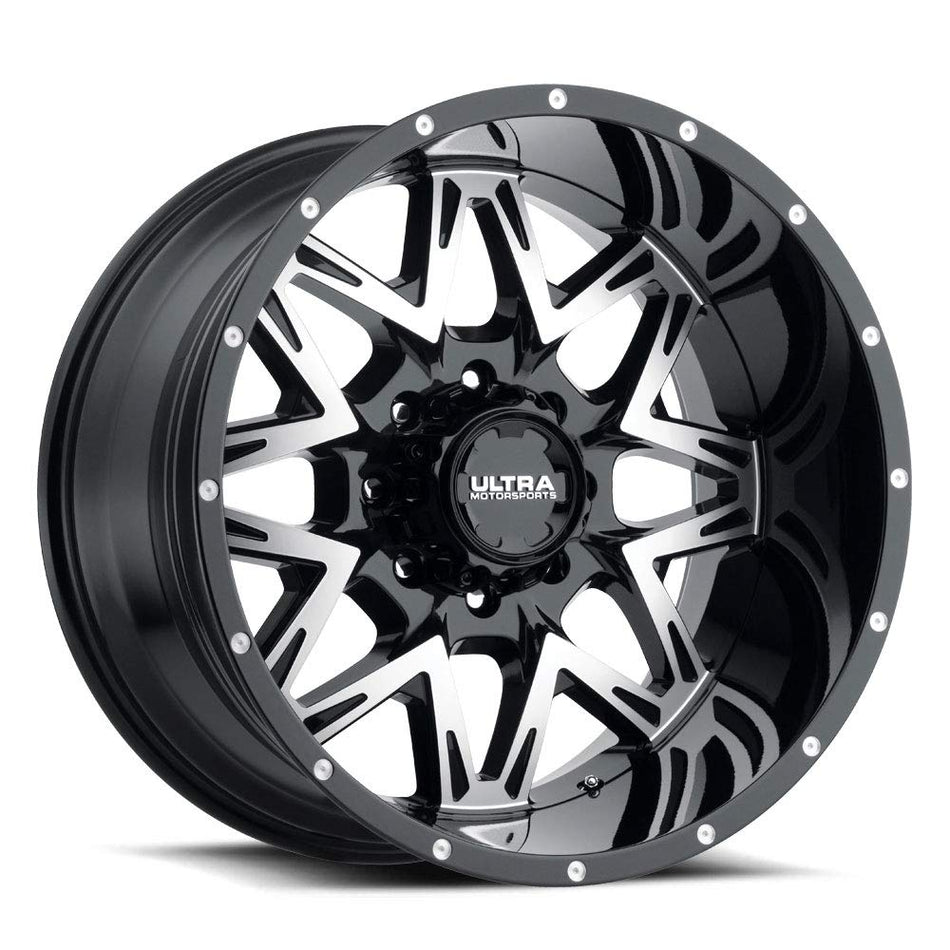 Ultra 254BM CARNIVORE Black Wheel with Gloss (0 x 12. inches /8 x 165 mm, -44 mm Offset)