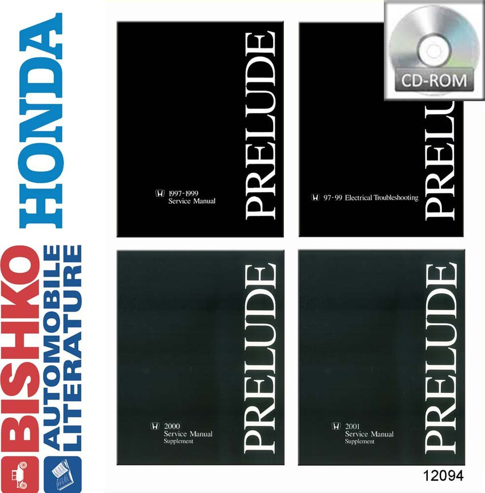 bishko automotive literature - Shop Repair Manual CD w/ETM and 00-01 Supplements for The 1997 1999 2001 Honda Prelude