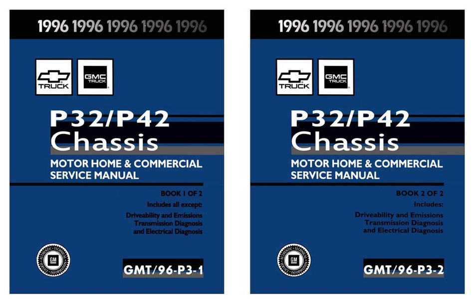 bishko automotive literature 1996 Chevy P Series Truck Shop Service Repair Manual Book Engine Wiring