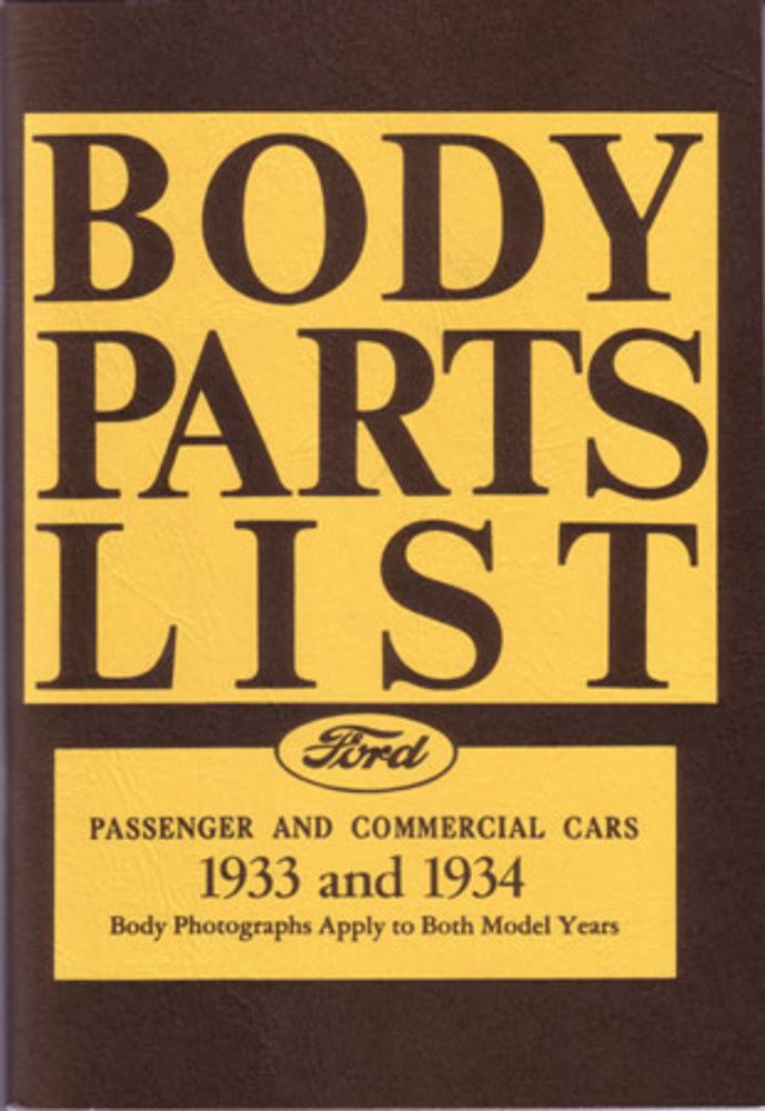 1933 1934 Ford Parts Numbers Book List Catalog Guide Interchange Factory OEM