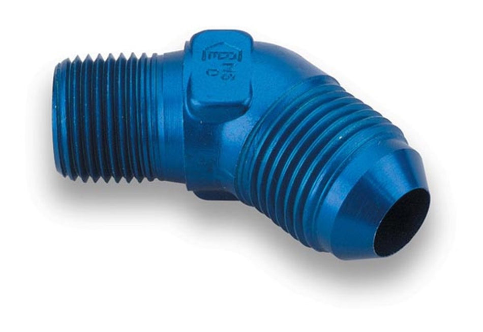 Earl's 982388ERL 45 Degree Elbow Male AN -8 to 1/2 in. NPT