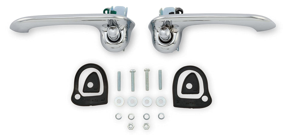 Scott Drake Show-Quality Chrome Door Handles Compatible with 1964-1966/1969-1970 Ford Mustang, C4DZ-6222404/5A