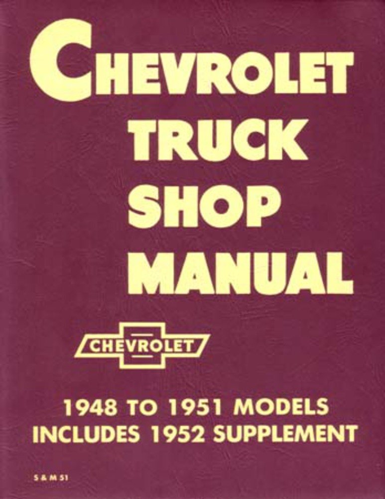 bishko automotive literature 1951 1952 1953 Chevy Pickup Truck Shop Service Repair Manual Engine Electrical