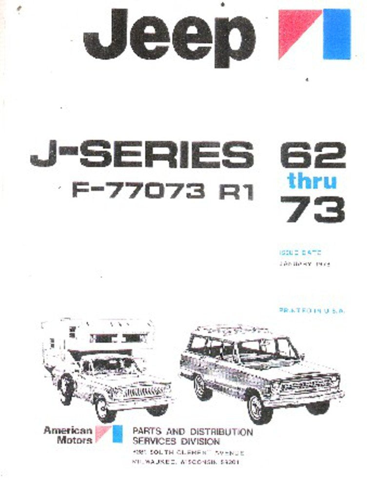 bishko automotive literature 1962 1970 1971 1972 1973 Jeep J Series Parts Numbers Book Interchange Drawings