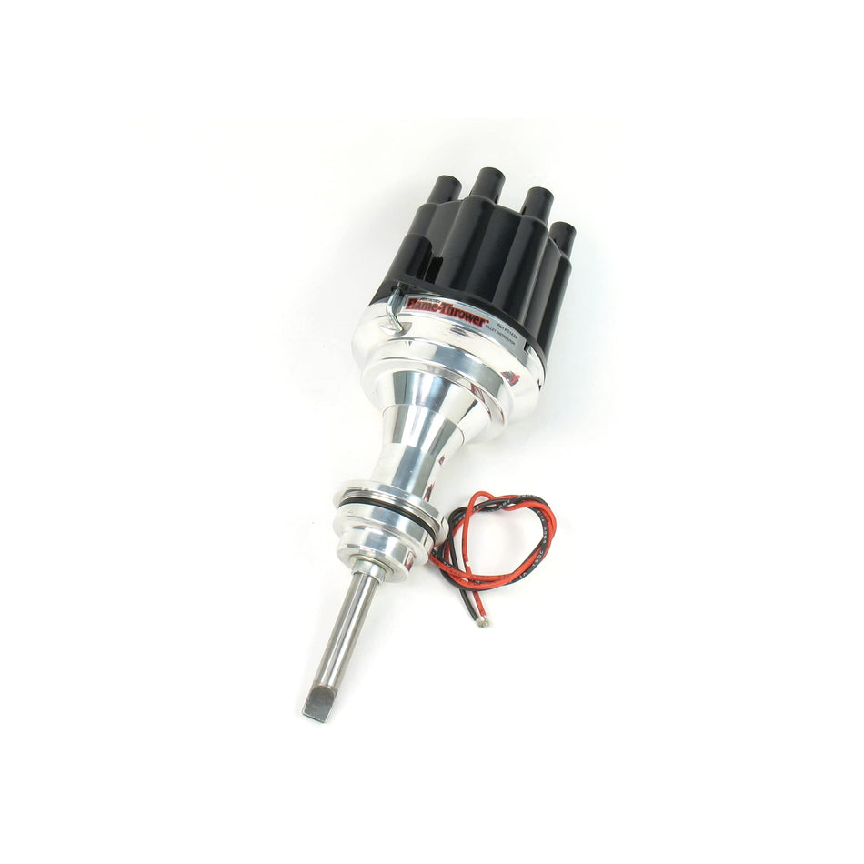 Pertronix D143800 Flame-Thrower Plug and Play Non Vacuum Advance Black Cap Billet Electronic Distributor with Ignitor II Technology for Chrysler/Dodge/Plymouth 426-440