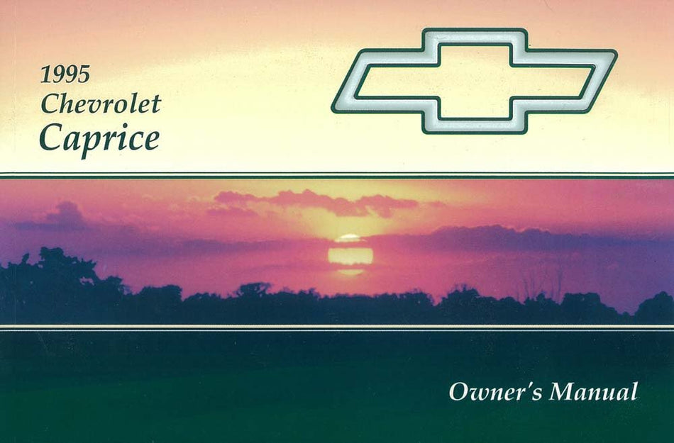 bishko automotive literature 1995 Chevrolet Caprice Owners Manual User Guide Reference Operator Book Fuses