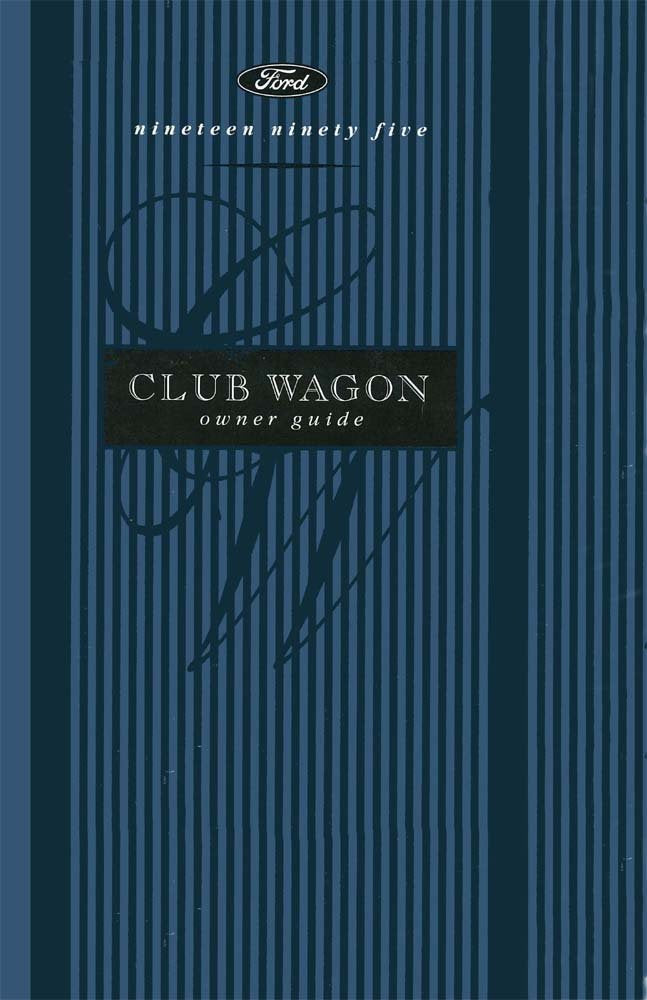bishko automotive literature 1995 Ford Econoline Club Wagon Owners Manual User Guide Reference Operator Book