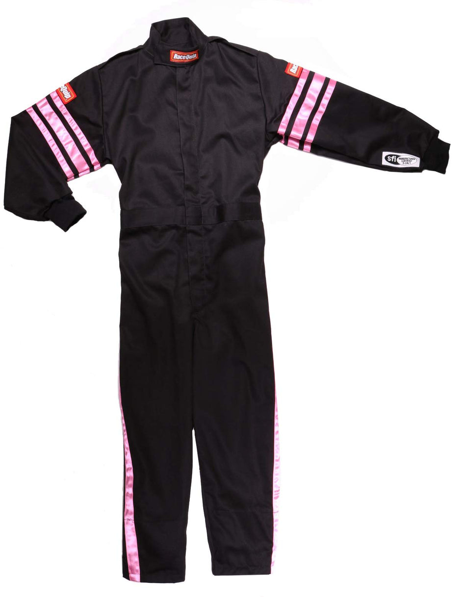 RaceQuip SFI-1 JR JACKET PINK TRIM KSML
