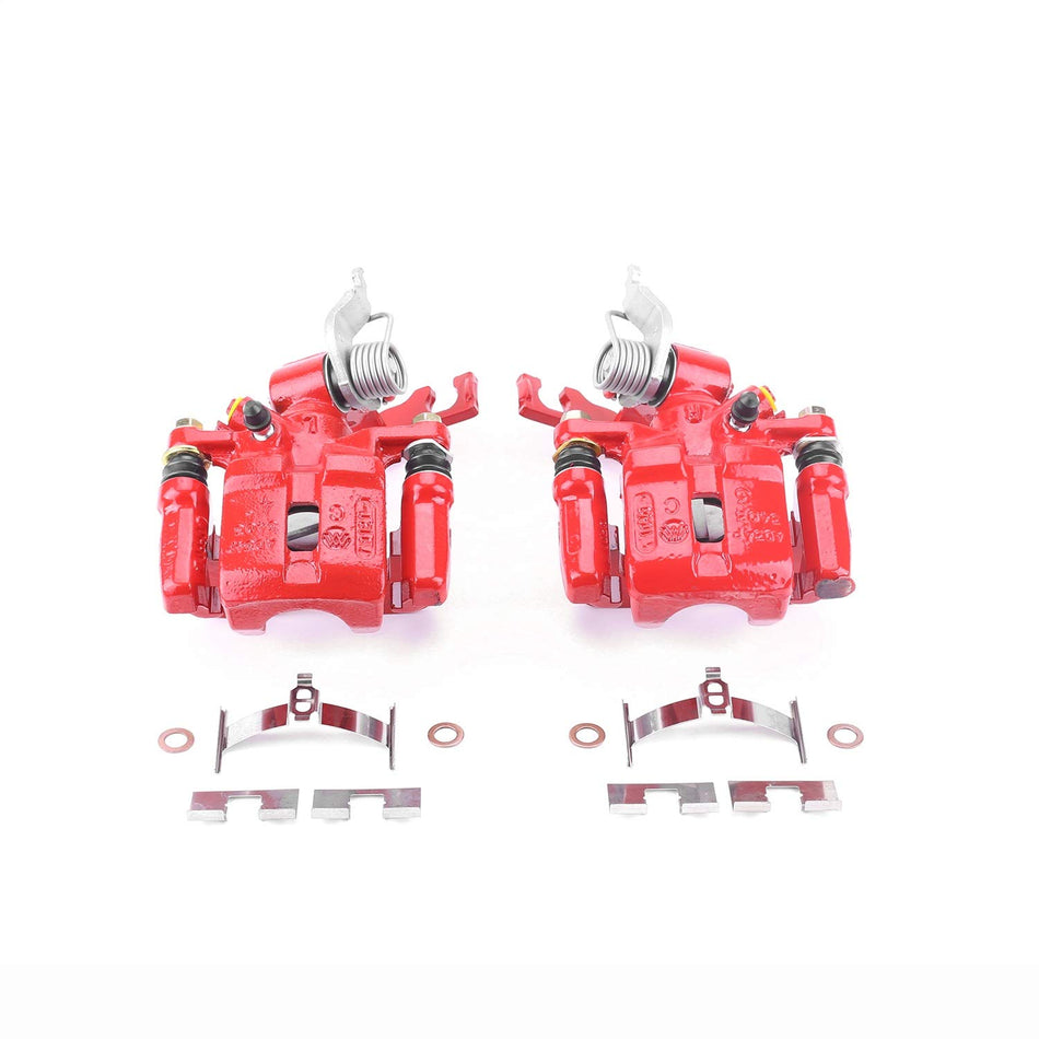 Power Stop Rear S2088 Pair of High-Temp Red Powder Coated Calipers