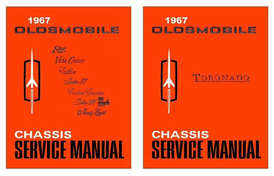bishko automotive literature 1967 Oldsmobile 98 88 442 Cutlass F85 Shop Service Repair Manual Book Engine