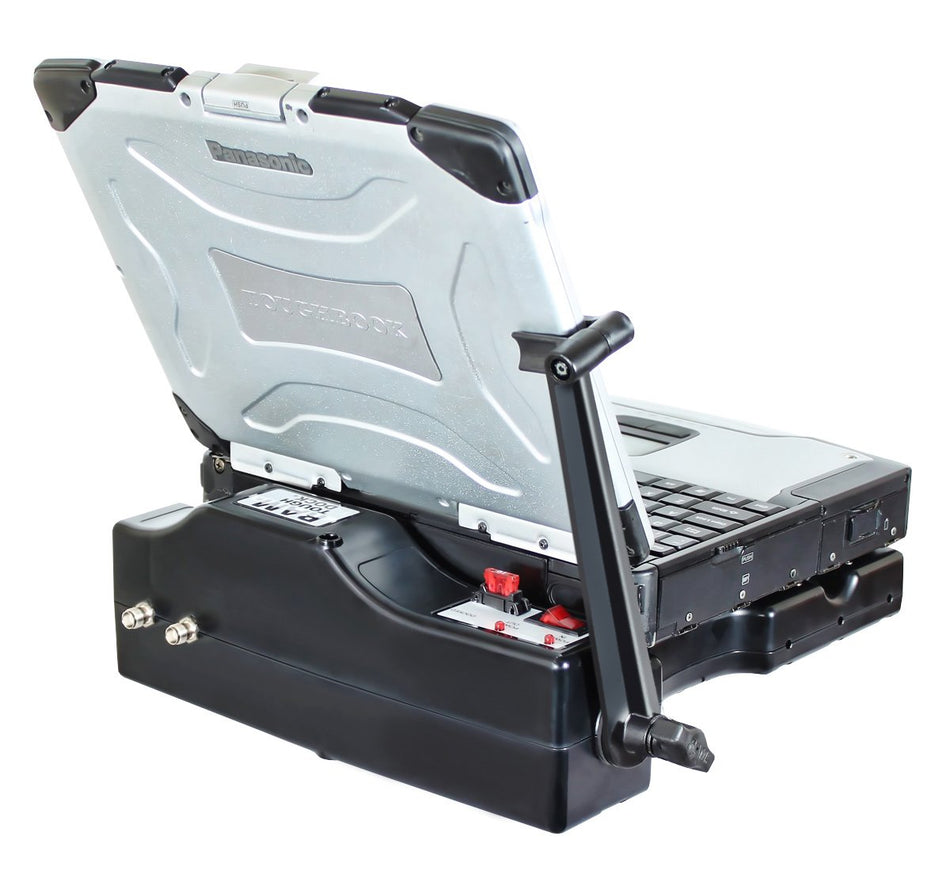 RAM Tough-Dock Powered Docking Station with Port Replication and DUAL RF PASS THROUGH for Panasonic Toughbook CF-28, CF-29, CF-30 and CF-31 Rugged Laptops.