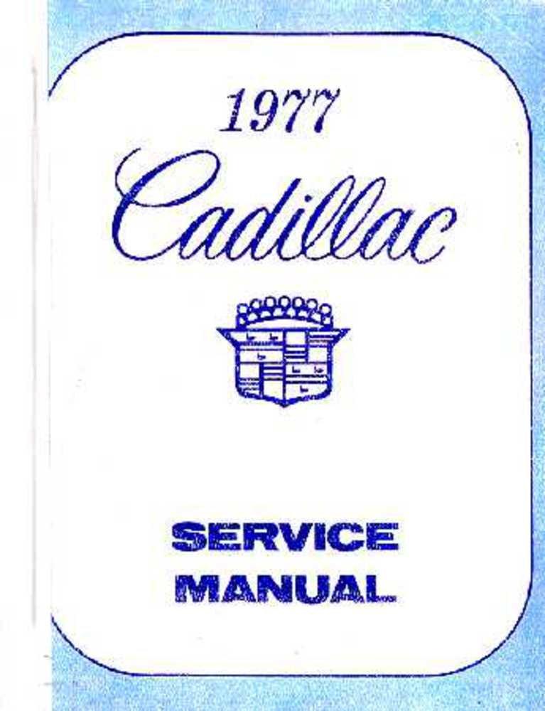 bishko automotive literature 1977 Cadillac Seville Calais Commercial Shop Service Repair Manual Book Engine