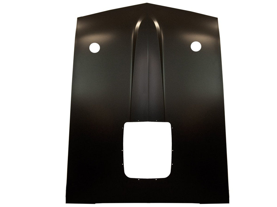 Scott Drake D0ZZ-16612-M-SH 1970 Hood With Twist Lock And Shaker Holes Cut