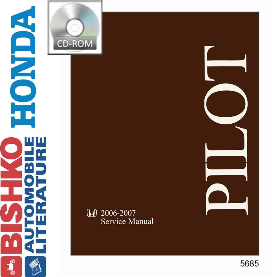 bishko automotive literature Shop Service Repair Manual CD Engine Drivetrain Wiring OEM for 2006 2007 Honda Pilot