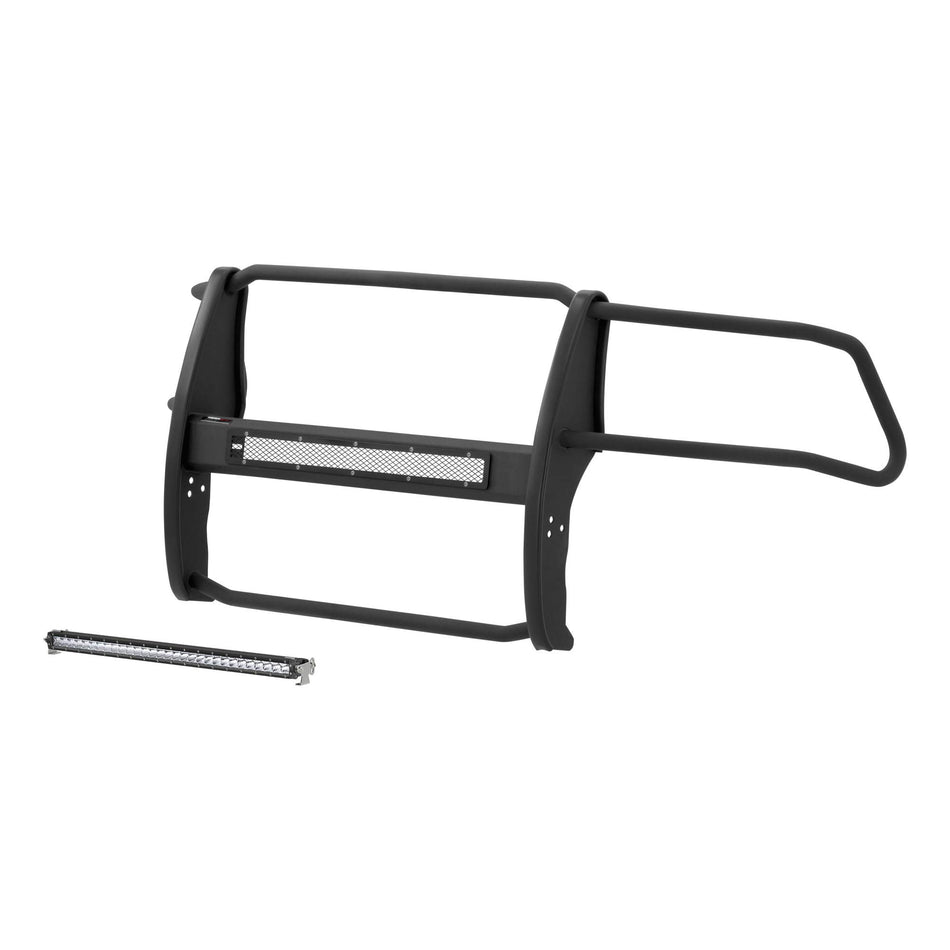 ARIES 2170026 Pro Series Black Steel Grille Guard with Light Bar, Select Dodge, Ram 2500, 3500