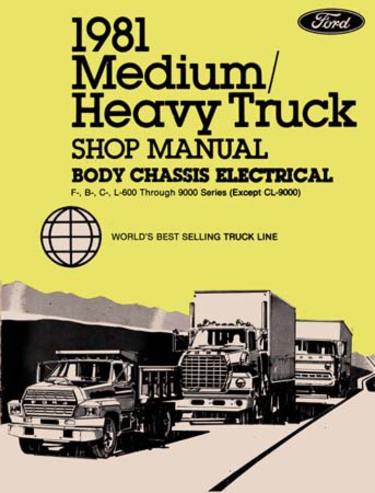 bishko automotive literature 1981 Ford Truck F600 F700 F800 Shop Service Repair Manual Book Engine Wiring