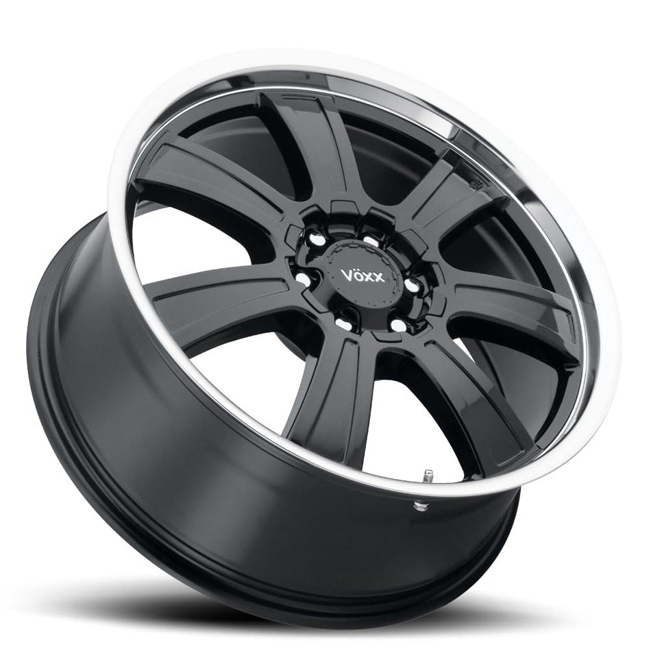 Voxx SOTTO Custom Wheel - 20x8.5, 18 Offset, 6x135 Bolt Pattern, 93.2mm Hub - Gloss Black Rim