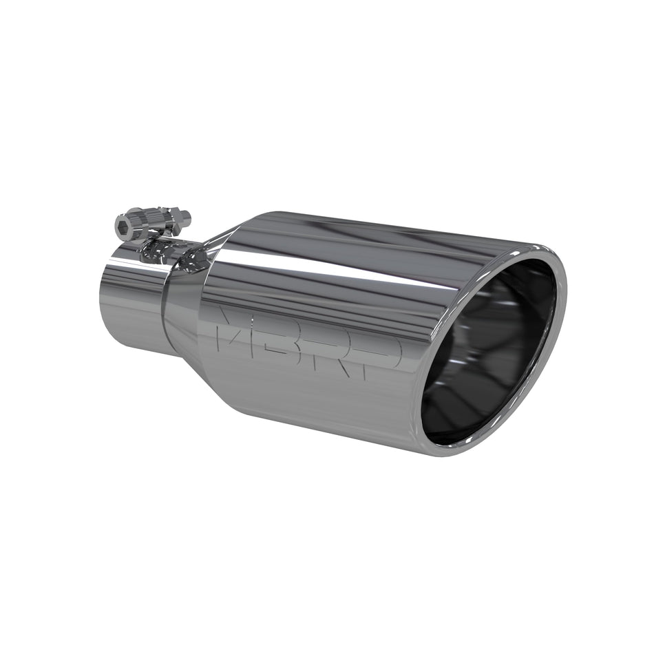 MBRP T5160 Exhaust Tip (4.5 O.D., Single Wall Angle Rolled End, 2.5 Inlet 11 in length)