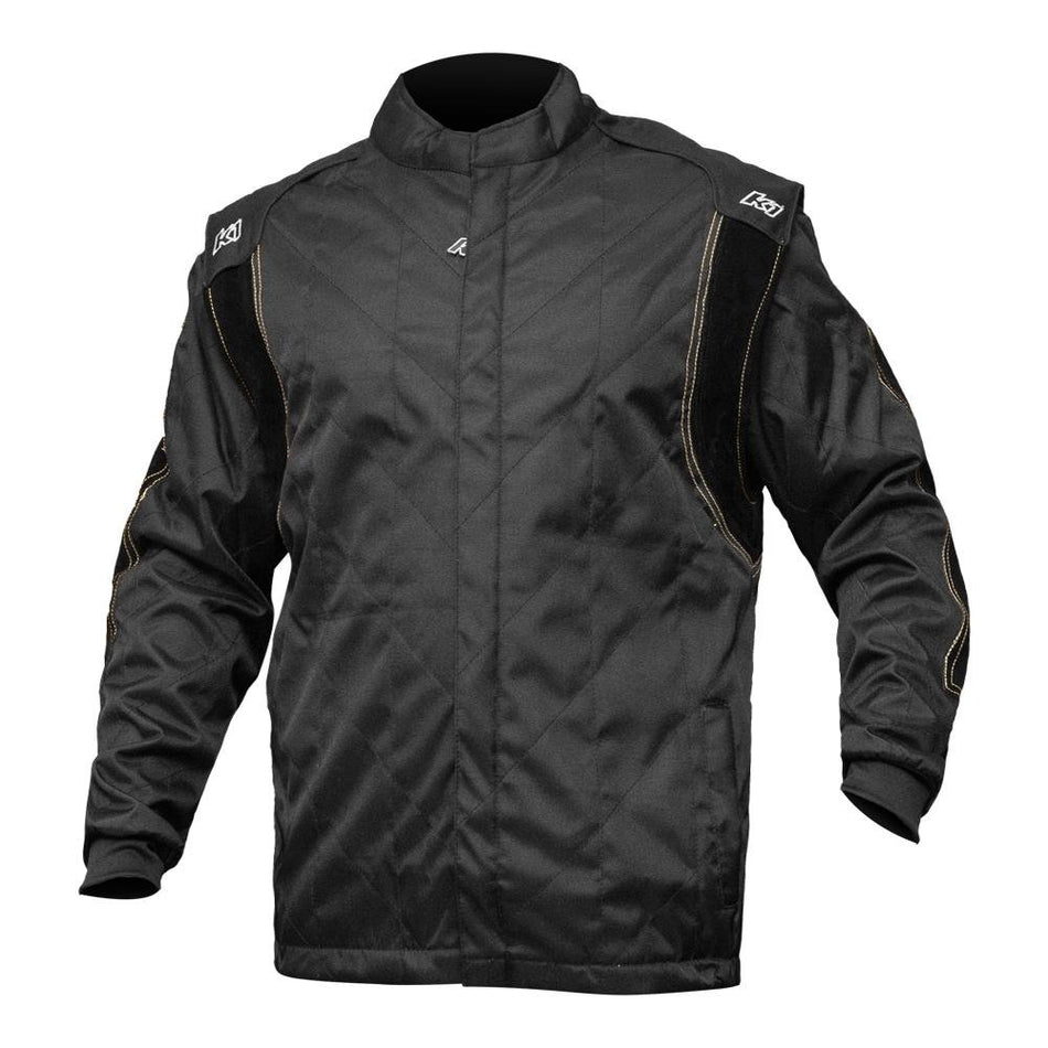 K1 Race Gear Racing Kart Jacket (Black, Medium/Large) - 11-KRJ-N-ML
