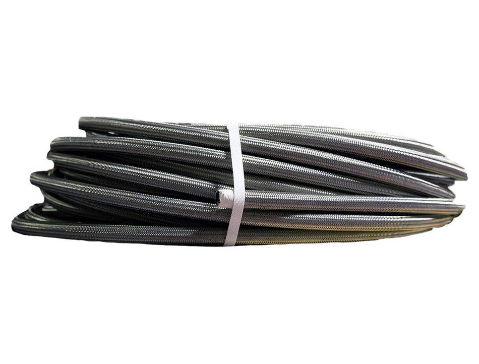 Aeromotive 15314 Stainless Steel Braided PTFE Coated Fuel Line, AN-12 x 12'