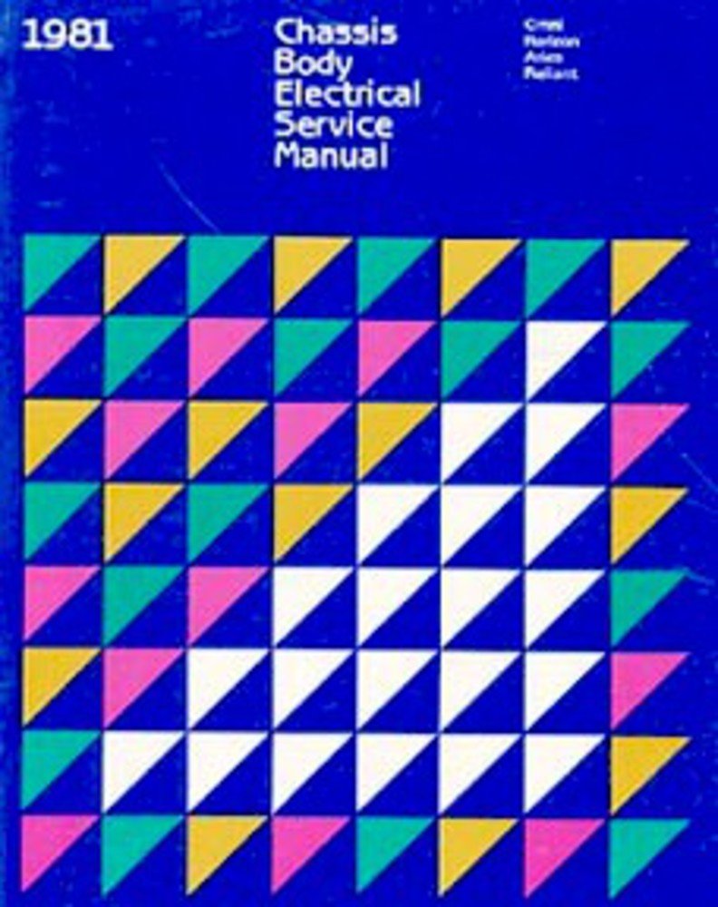 bishko automotive literature 1981 Aries Omni Horizon Reliant Shop Service Repair Manual Engine Drivetrain OEM