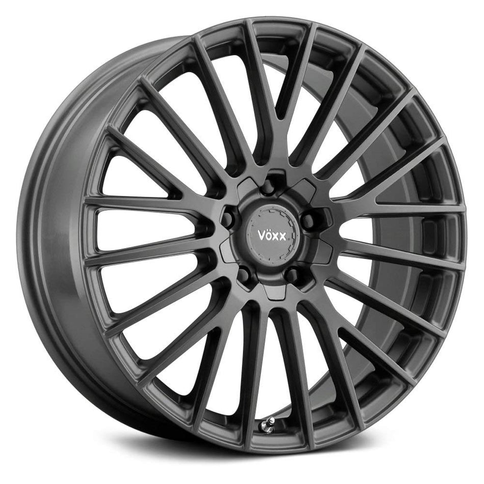 Voxx CAPO Custom Wheel - 17x7.5, 38 Offset, 5x112 Bolt Pattern, 72.56mm Hub - Carbon Gray Rim