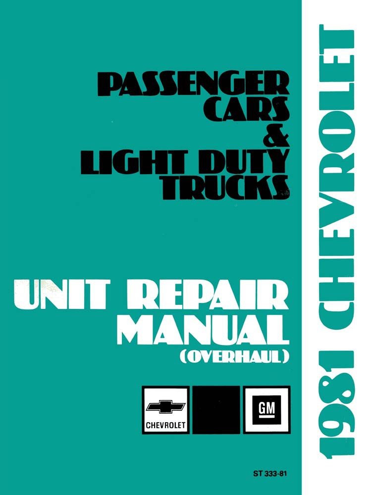 bishko automotive literature 1981 Chevrolet Car Truck Unit Repair Overhaul Manual Rebuild Instruction Picture