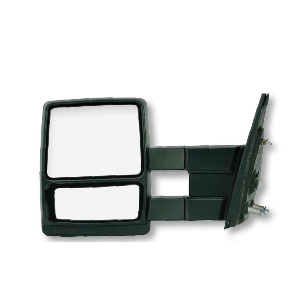 Fit System Driver Side Towing Mirror for Ford F150 extendable, Textured Black, Foldaway, Manual