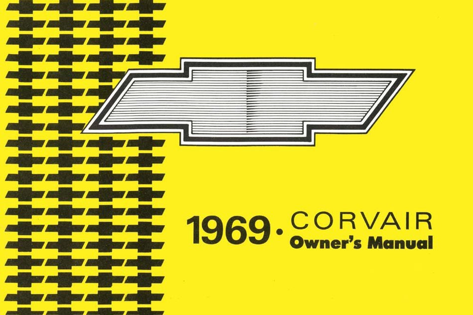 bishko automotive literature 1969 Chevrolet Corvair Owners Manual User Guide Reference Operator Book Fuses