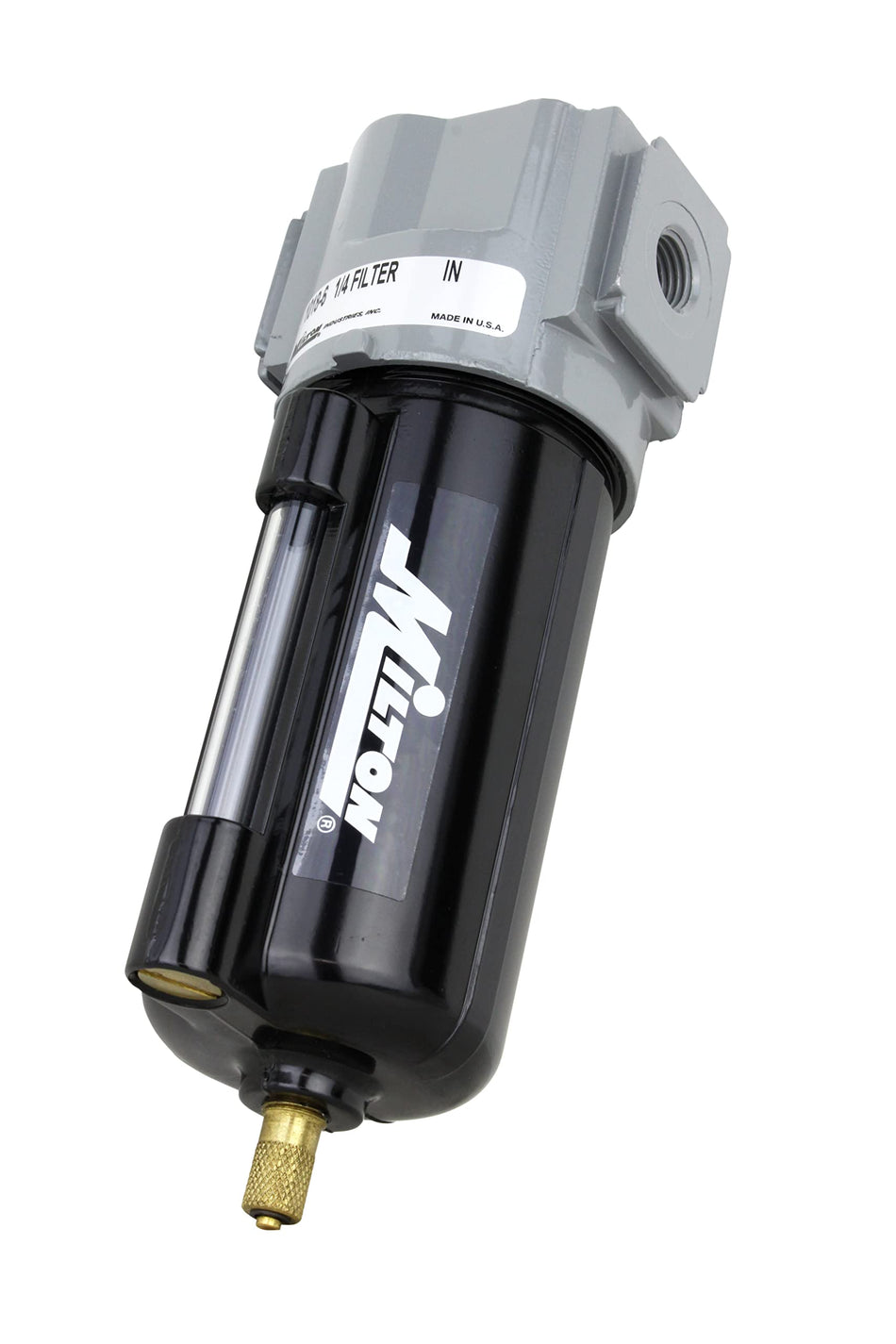 MILTON 1018-6 1/4"" NPT Micro Filter with Metal Bowl, Site Glass and Overnight Drain"
