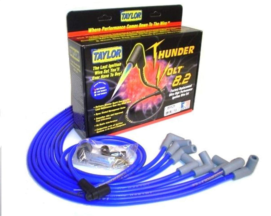 Taylor Cable 86628 Thundervolt 8.2 race fit 8 cyl blue