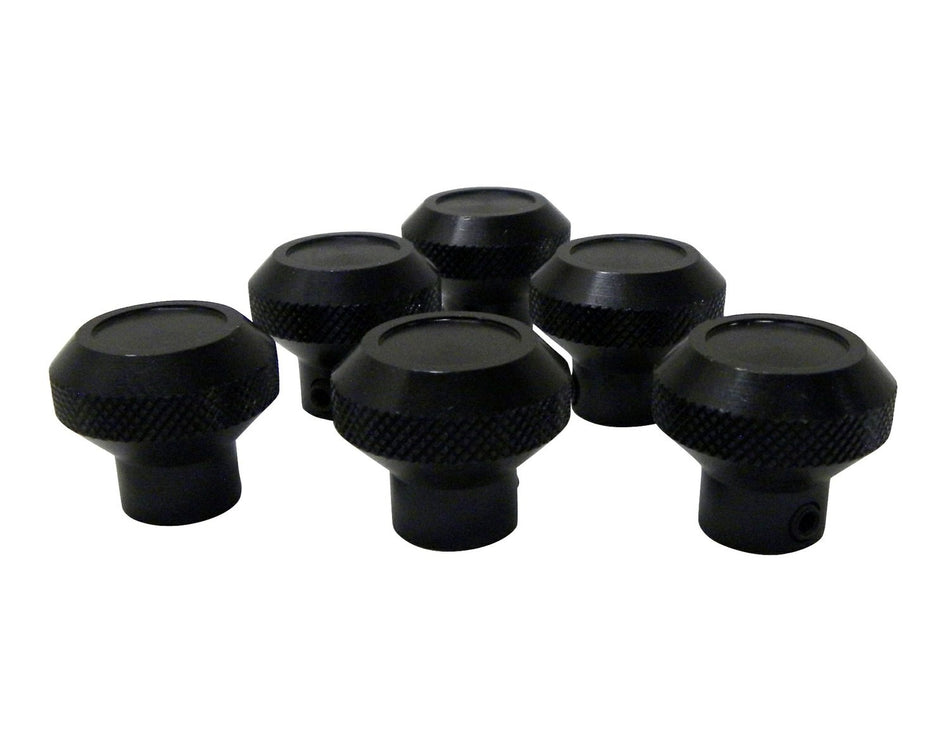 Crown Automotive 5459189B-K Black Knob Set - 6 Piece