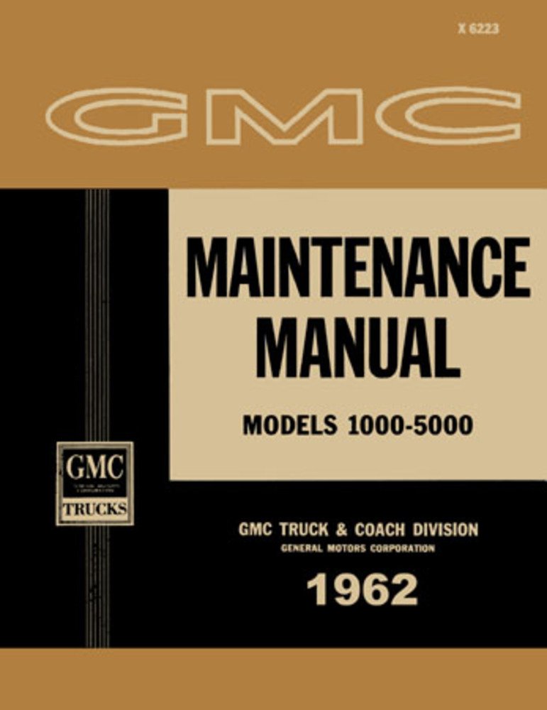 bishko automotive literature 1962 GMC 1000-5000 Truck Shop Service Repair Manual Book Engine Electrical