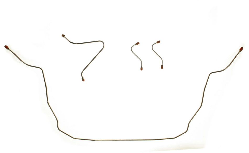 The Right Stuff XKT6501 Standard Drum Front Brake Line Kit, 4 Piece