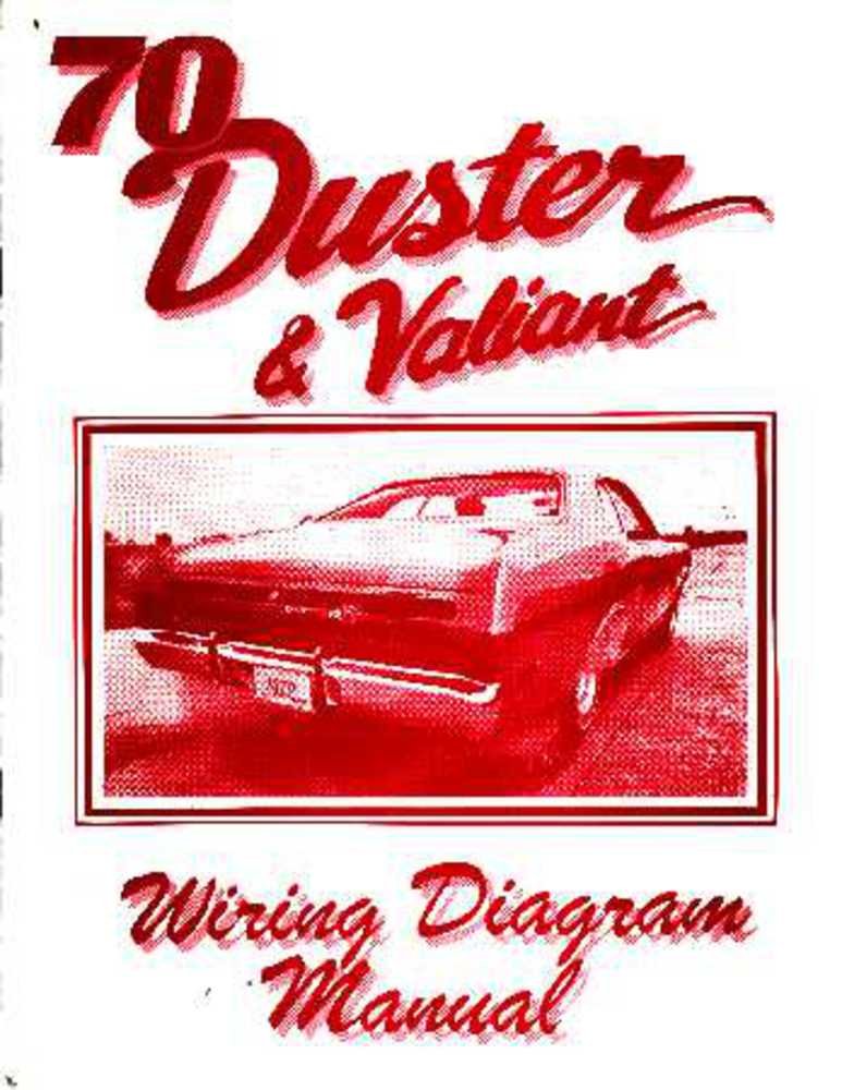 bishko automotive literature 1970 Plymouth Duster Valiant Electrical Wiring Diagrams Schematics Factory OEM